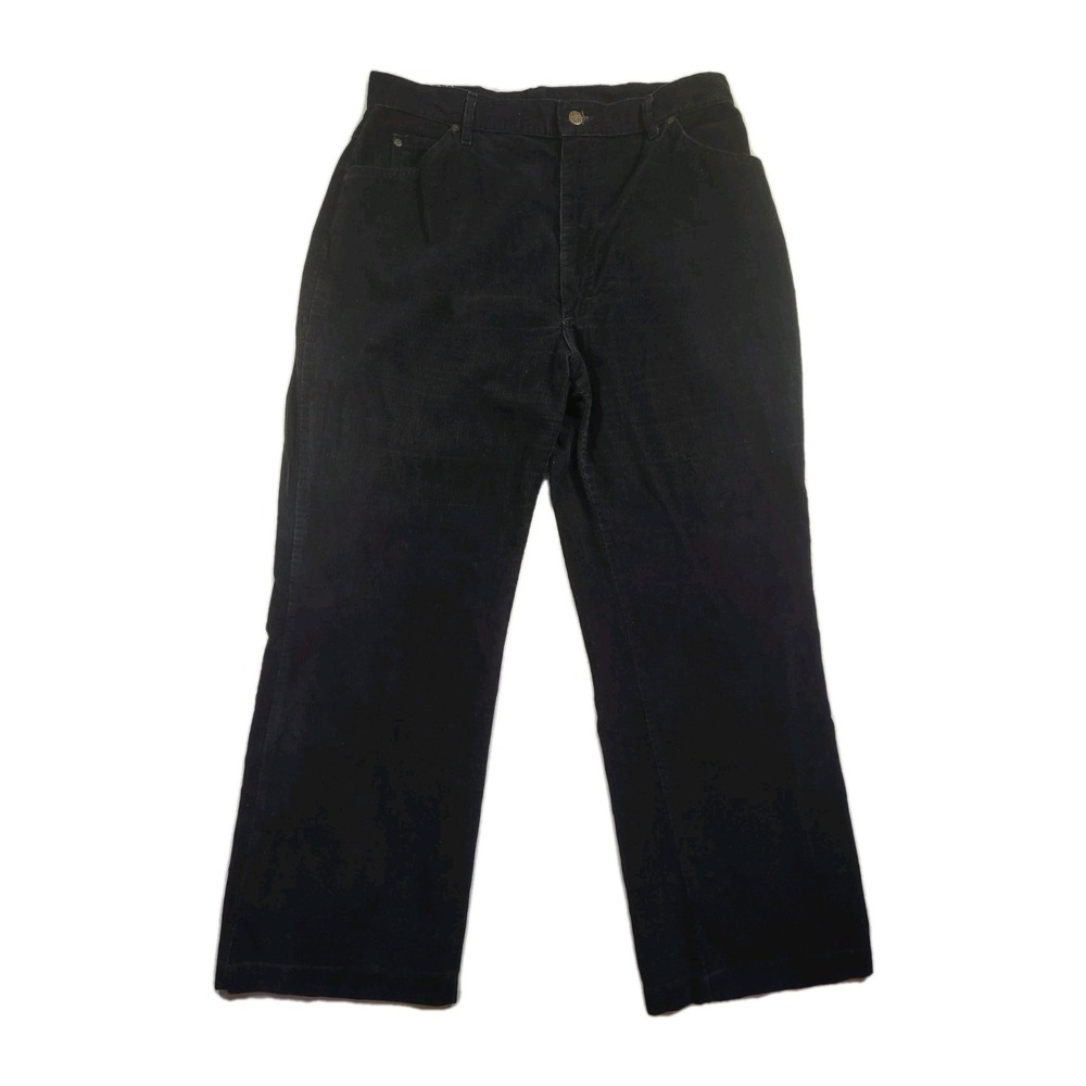 Vintage Lee Riders Womens Navy Blue Corduroy Pants Size 18 Made in‎ USA